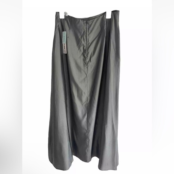 Star CCC Maxi Skirt Metallic Disco Silver Circular Flared Lined 80’s Wom… - Picture 3 of 8